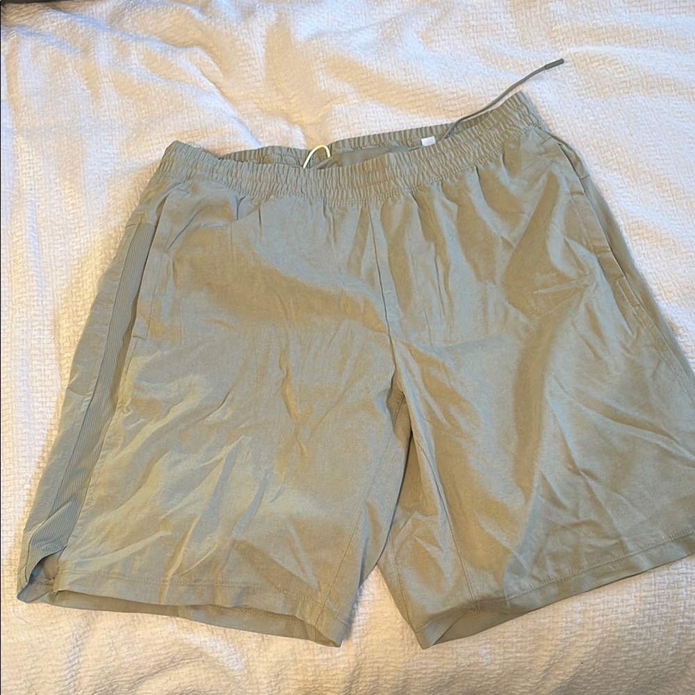 All in Motion Tan Athletic Shorts Lightweight Design